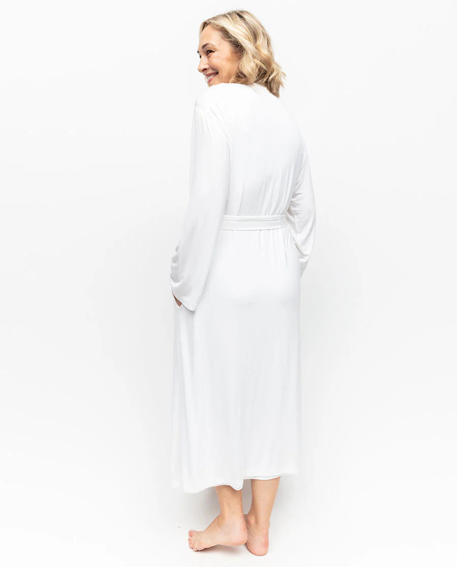 Nora Rose Willow Lace Trim Seersucker Stripe Pajama Set