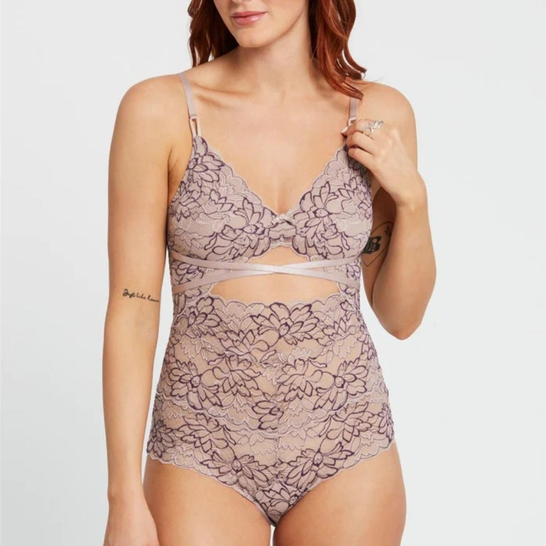 Montelle Intimates Lacy Bodysuit