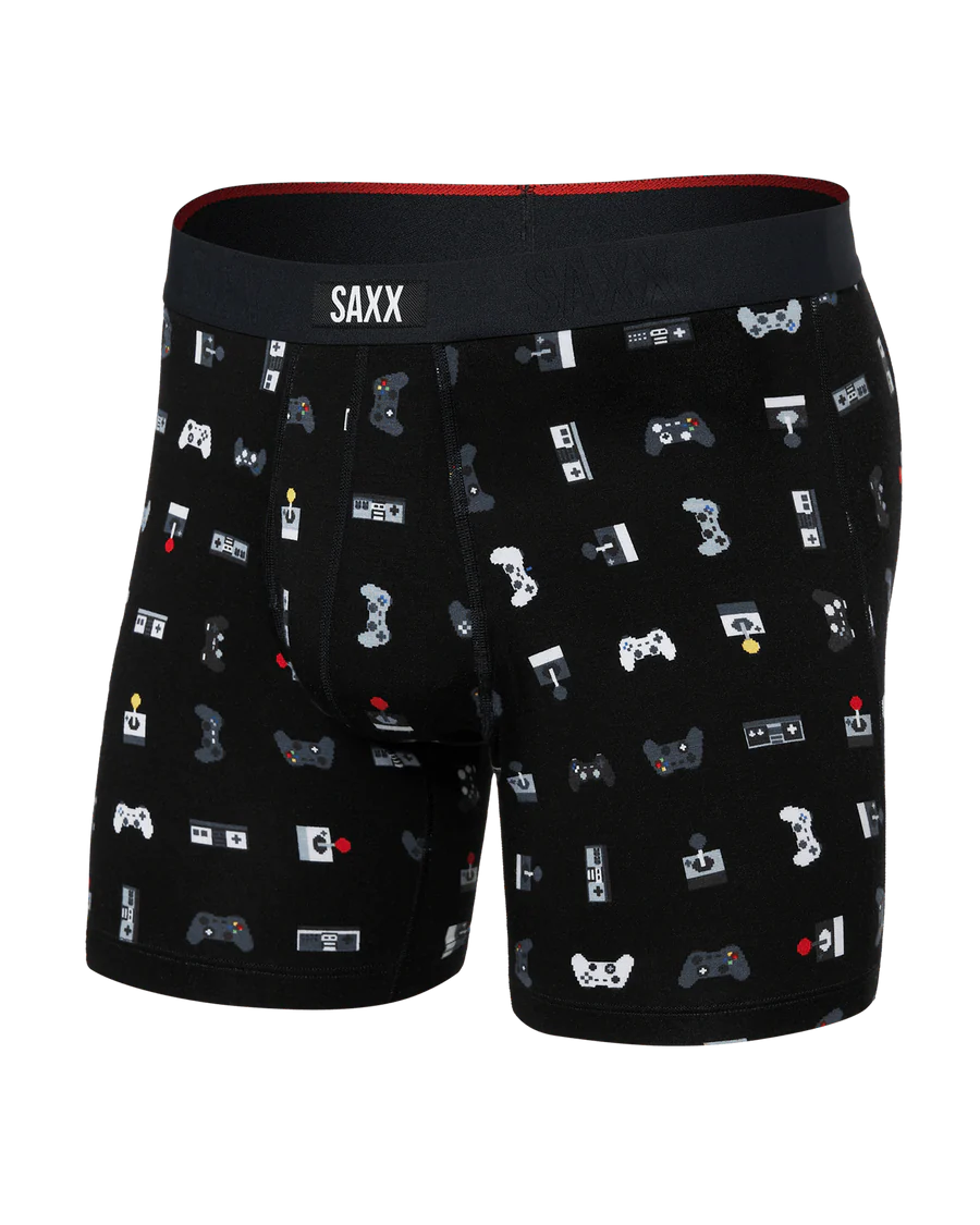 SAXX Vibe Boxer Brief SXBM35-Black Tartan Stripe TSB main image 1