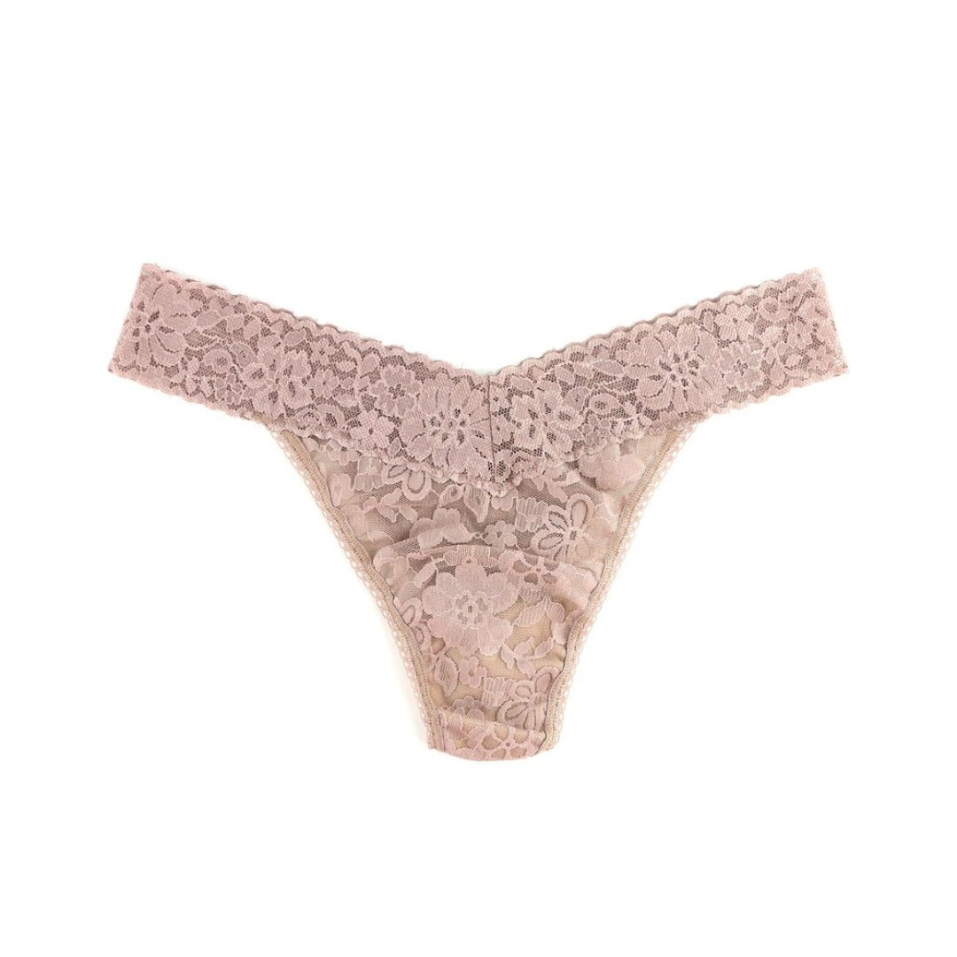 Hanky Panky Women's Daily Lace Low Rise Thong - One Size - Dahlia