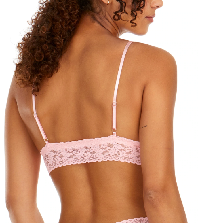Hanky Panky Signature Lace Padded Triangle Bralette In Pink