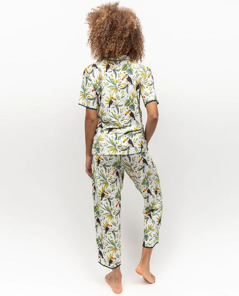 Cyberjammies Gabrielle Toucan Printed Jersey Pajama Top