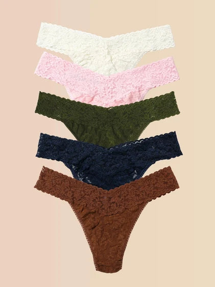 Hanky Panky Signature Lace® Low Rise Thong 5 Pack