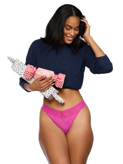 Hanky Panky Holiday Cracker Sugar Rush 5 Pack Original Rise Thong