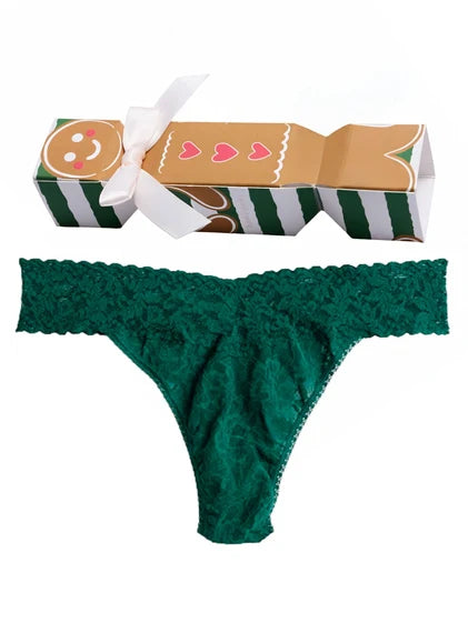 Hanky Panky Single Original Rise Thong Holiday Cracker