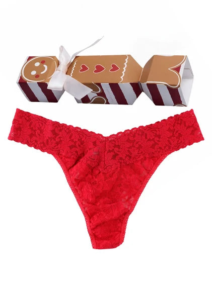 Hanky Panky Single Original Rise Thong Holiday Cracker