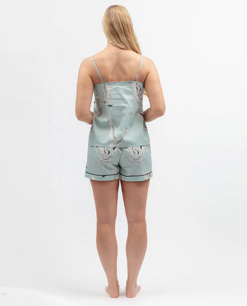 Cyberjammies Grace Swan Print Cami And Shorts Set