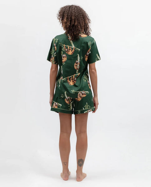 Cyberjammies Ember Sloth Print Shorty Set