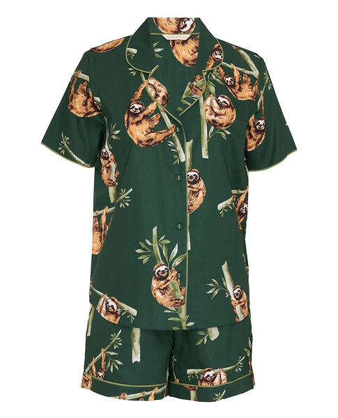 Cyberjammies Ember Sloth Print Shorty Set