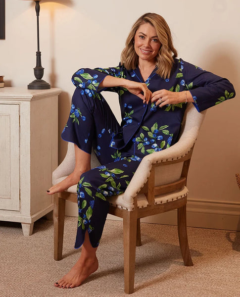 Cyberjammies Midnight Berry Fruit Print Pyjama Set