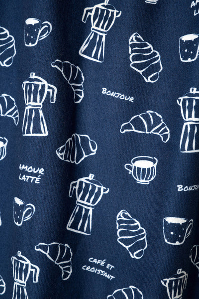 P.J. Salvage Bonjour Babe French Breakfast Print Short PJ Set