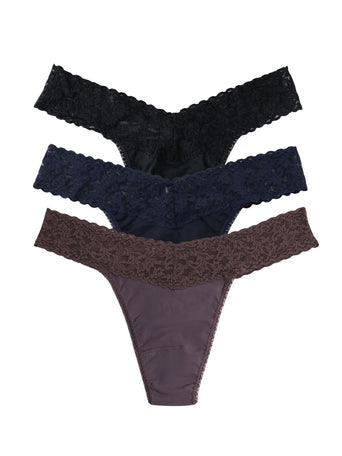 Hanky Panky 3-PACK Cotton Low Rise Thongs