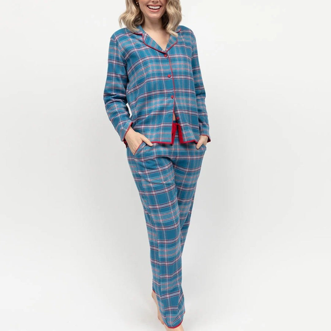 Cyberjammies Montana Brushed Check Pajama Set