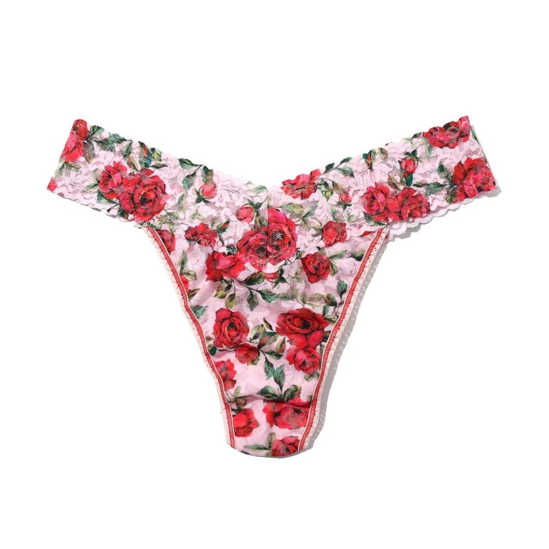 Hanky Panky Printed Signature Lace Original Rise Thongs