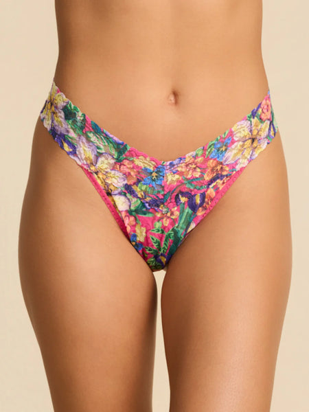 Hanky Panky Printed Signature Lace Original Rise Thongs