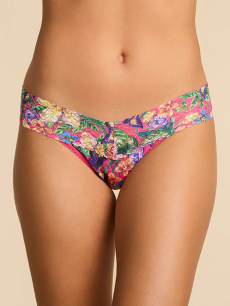 Hanky Panky Printed Signature Lace Low Rise Thong
