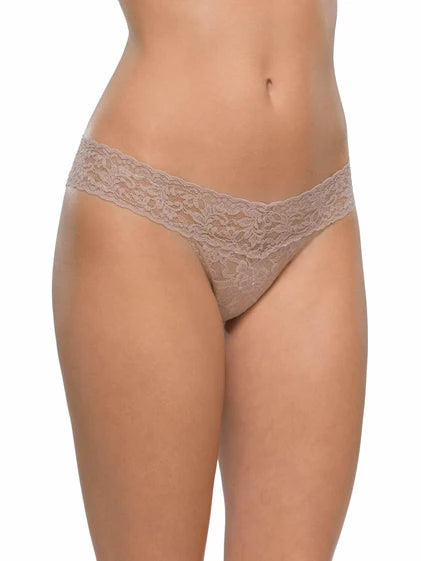 Hanky Panky Holiday Cracker Cozy Neutrals 5 Pack Low Rise Cotton Thong