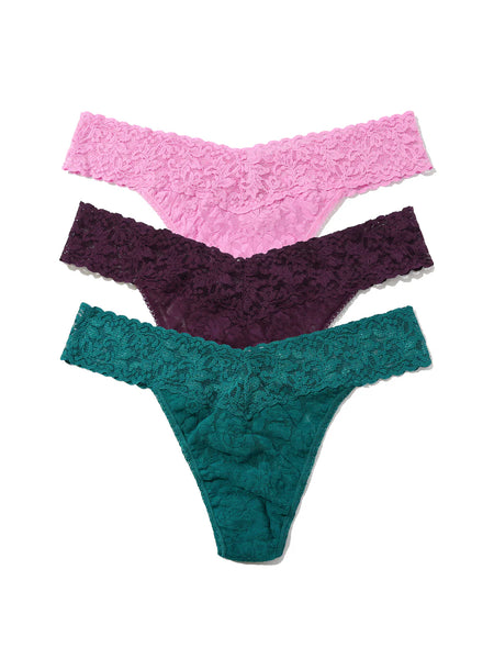 Hanky Panky Signature Lace® Original Rise Thong Holiday 3 & 5 Pack Cracker