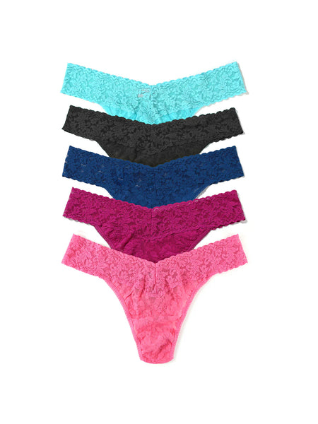 Hanky Panky Signature Lace® Original Rise Thong Holiday 3 & 5 Pack Cracker