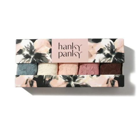 Hanky Panky Signature Lace Original Rise Thongs 5 Pack
