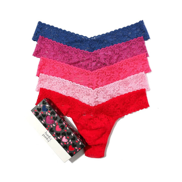Hanky Panky 5 Pack Signature Lace Low Rise Thongs