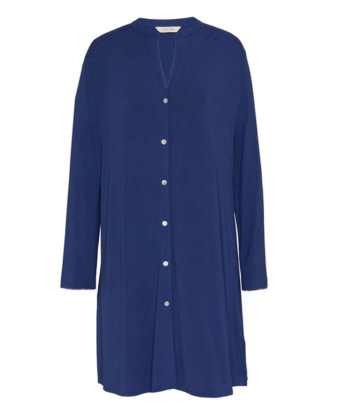 Nora Rose Serene Lace Trim Jersey Nightshirt