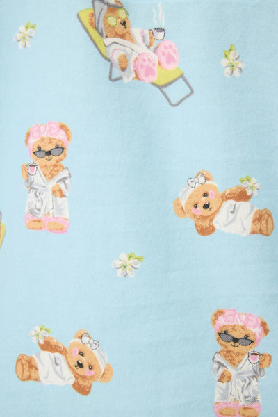 P.J. Salvage Beary Cute Bear Print Flannel PJ Set