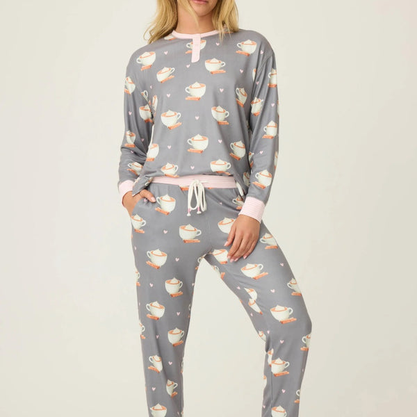 P.J. Salvage Love You A Latte PJ Set