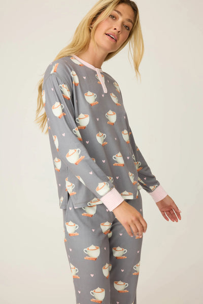 P.J. Salvage Love You A Latte PJ Set