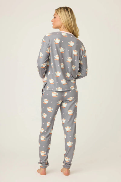 P.J. Salvage Love You A Latte PJ Set