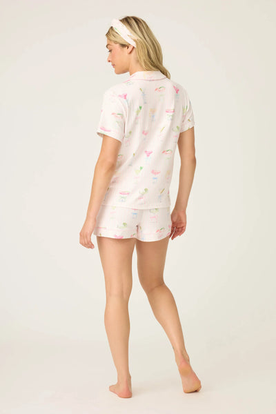 P.J. Salvage Pretty Punch Cocktail Print 3-Piece Short Set