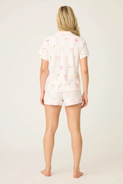 P.J. Salvage Pretty Punch Cocktail Print 3-Piece Short Set