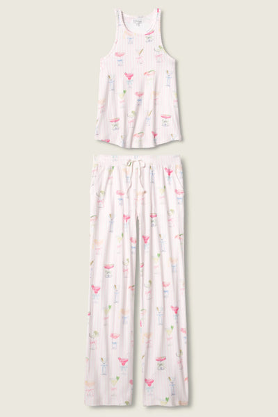 P.J. Salvage Pretty Punch Cocktail Print PJ Set