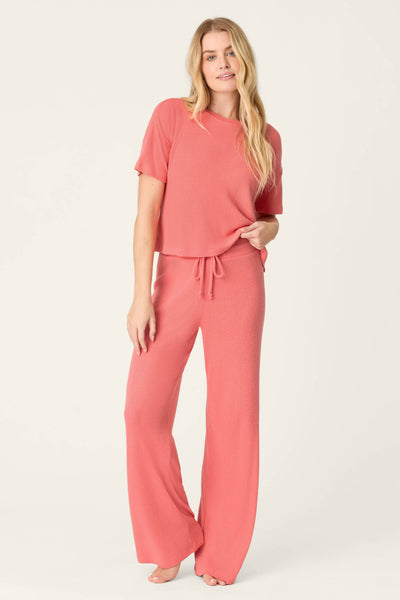 P.J. Salvage Textured Essentials Sunset Rose Long Lounge Set