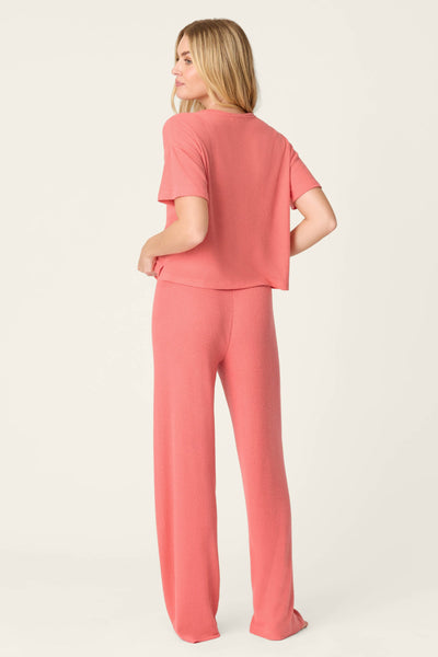 P.J. Salvage Textured Essentials Sunset Rose Long Lounge Set