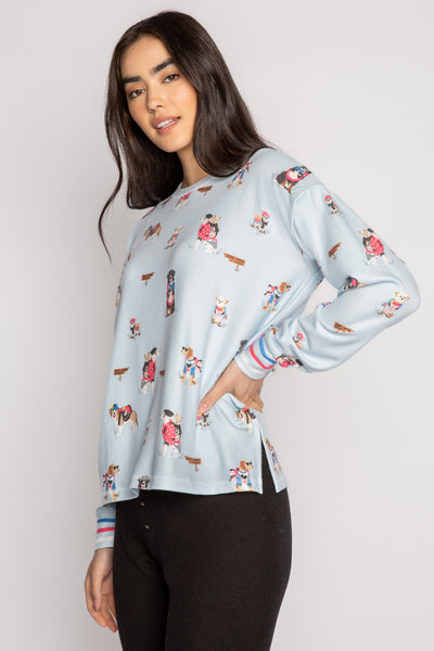 P.J. Salvage Ruffin It Long Sleeve Top