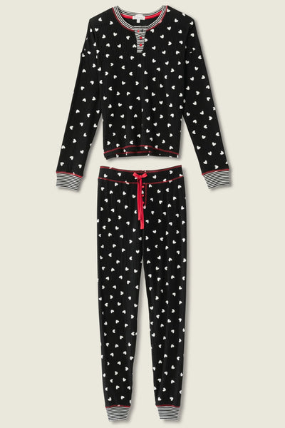 P.J. Salvage Waffle Thermal Ski Jammie Set