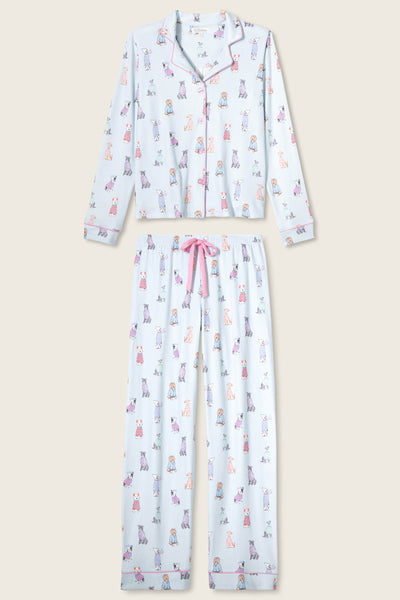P.J. Salvage Doggone Cold Pointelle PJ Set