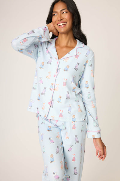 P.J. Salvage Doggone Cold Pointelle PJ Set