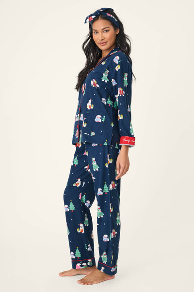 P.J. Salvage Bearly Awake 3-Piece Flannel PJ Set