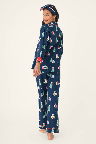 P.J. Salvage Bearly Awake 3-Piece Flannel PJ Set