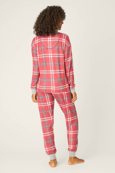P.J. Salvage Let's Get Toasty Red Plaid PJ Set