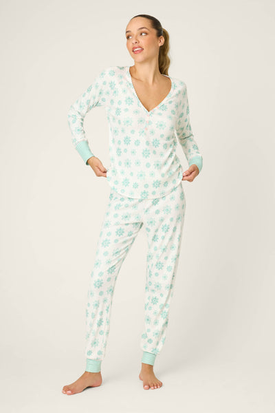 P.J. Salvage Snowflake Wishes Pointelle PJ Set