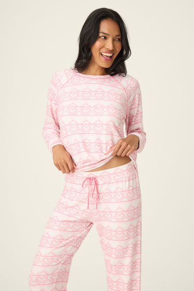 P.J. Salvage Pink Hearts Peachy PJ Set