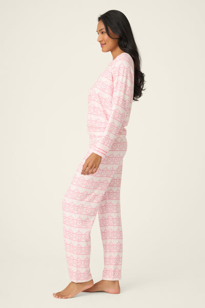 P.J. Salvage Pink Hearts Peachy PJ Set