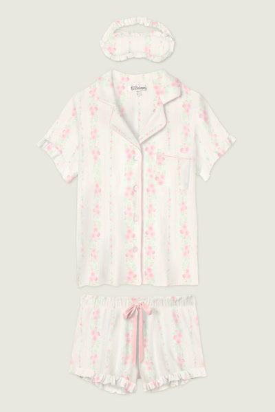 P.J. Salvage Roses are Pink PJ Shortie Set