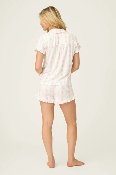 P.J. Salvage Roses are Pink PJ Shortie Set