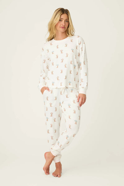 P.J. Salvage Western Blooms Boot Bouquet PJ Set