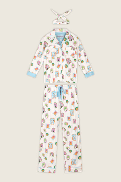 P.J. Salvage Picture Purrfect Pet Portraits 3-Piece Flannel PJ Set
