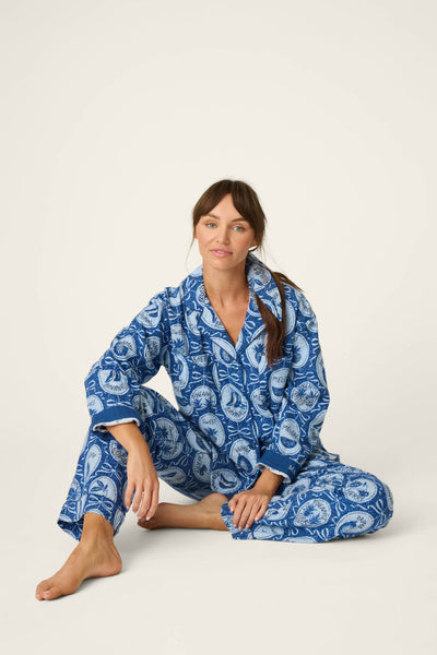 P.J. Salvage Fruit Medley Print 3-Piece Long Flannel PJ Set